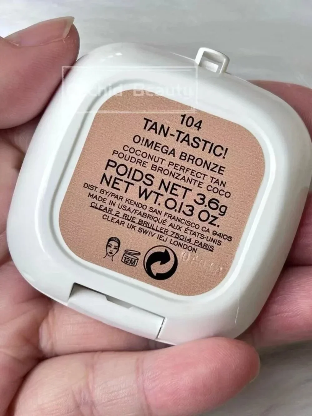 New Marc Jacobs O!mega Bronzer~104 Tan-Tastic~Travel Size 3.6g/0.13 oz~Rare